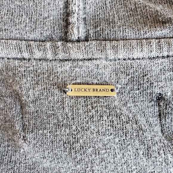 SOLD Vintage Lucky Brand Linen Blend Embroidered Hoodie - Picture 12 of 13